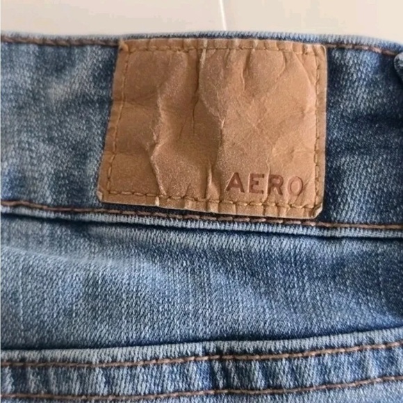 Aeropostale Low Rise Jeggings Blue Sz 2 Denim Light Washed 24×28 Streetwear - Picture 7 of 10